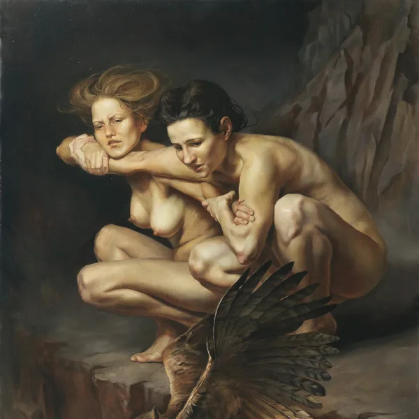THREE SISTERS, 120x77cm, 2017 (SOLD)